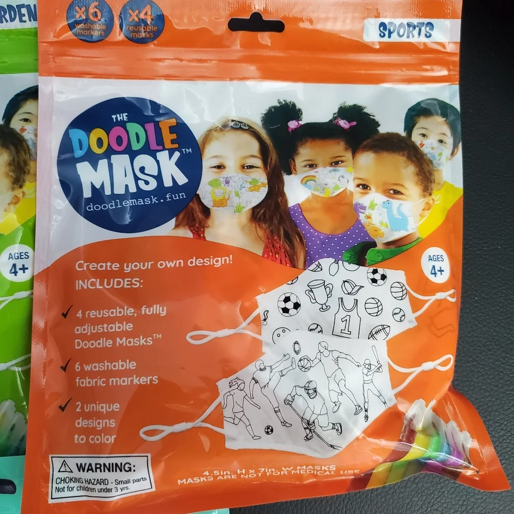 The Doodle Masks / 3 pks